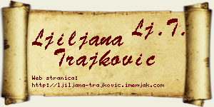 Ljiljana Trajković vizit kartica